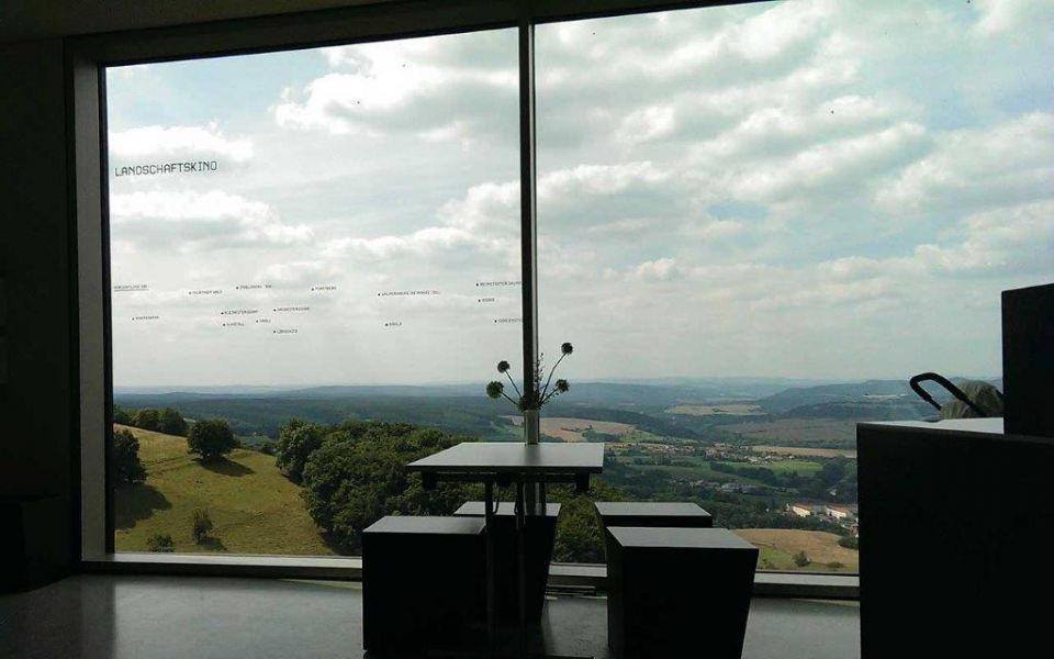Fenster Panoramaaussicht Beschriftung