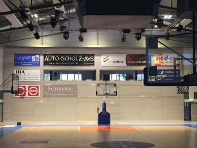 Werbeflächeninstallationen Sparkassenarena Jena